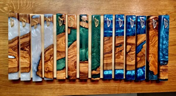Mezuzah Case – Epoxy & Olive Wood Collection