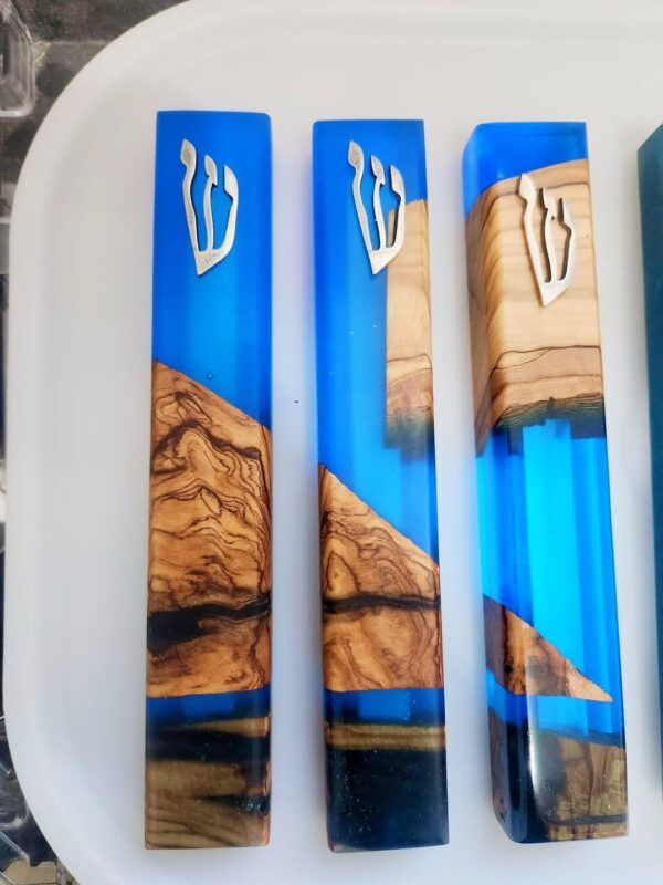 Mezuzah Case 20 cm Light Blue