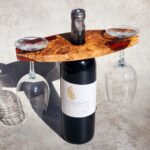 Wine caddy for 2 glasses and bottle